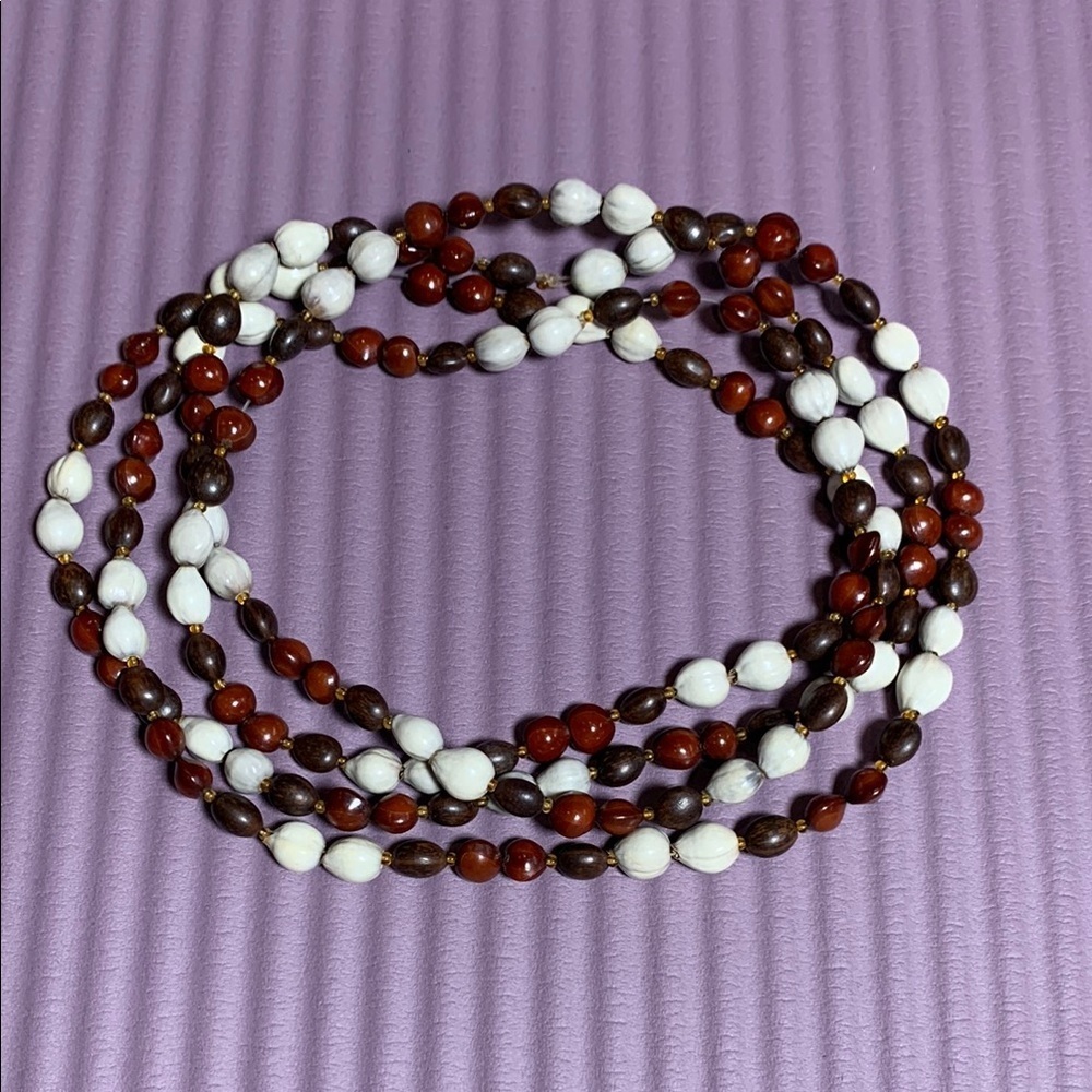 {Vintage} Multi-Color Beaded Seed Necklace